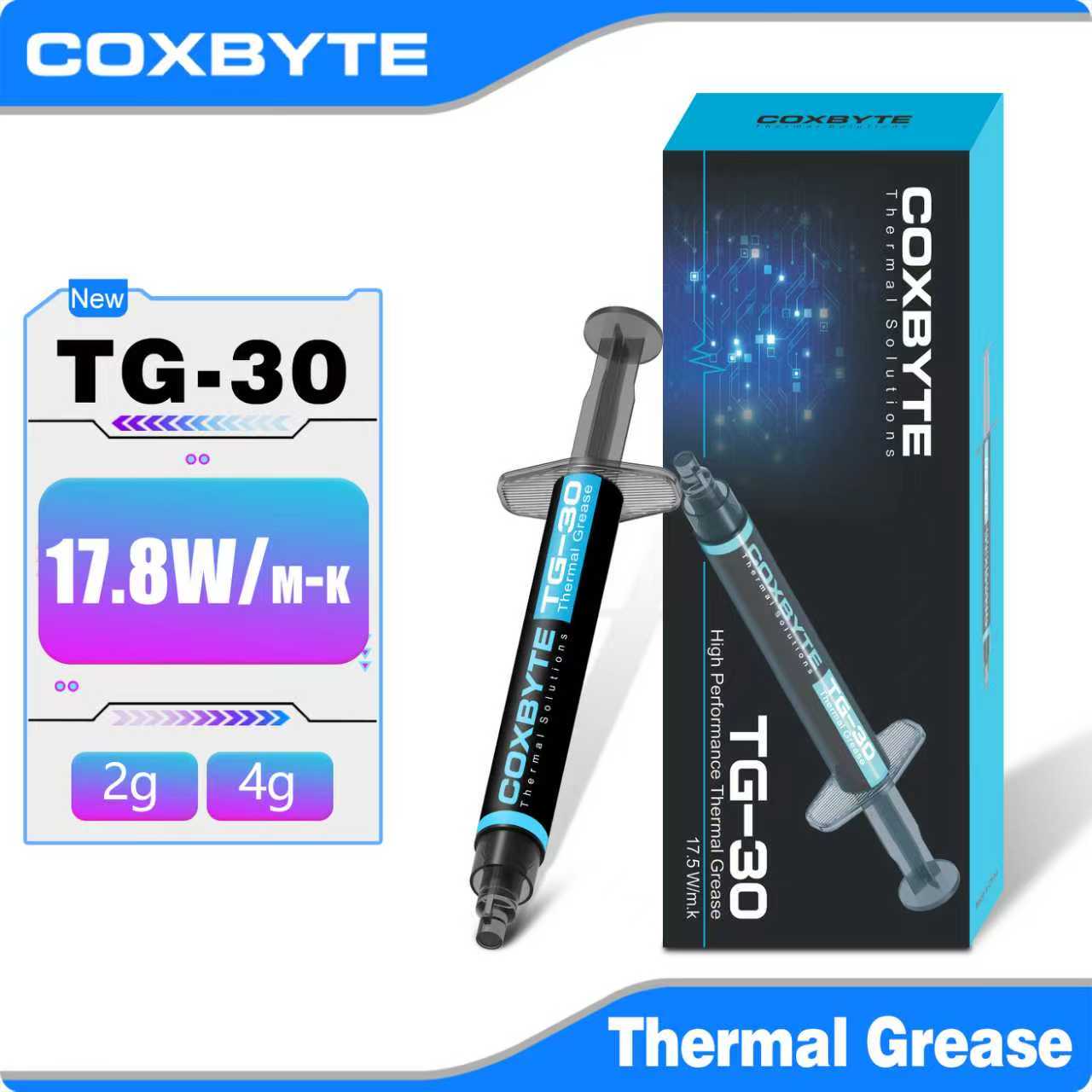 Thermal Paste Cpu - Coxbyte 17.5W/mk Thermal Paste TG-30 2g