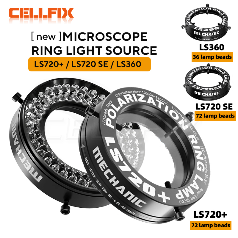 Electronics Repair Microscope - 【MECHANIC】 LS720+ LS360 Microscope Ring Light