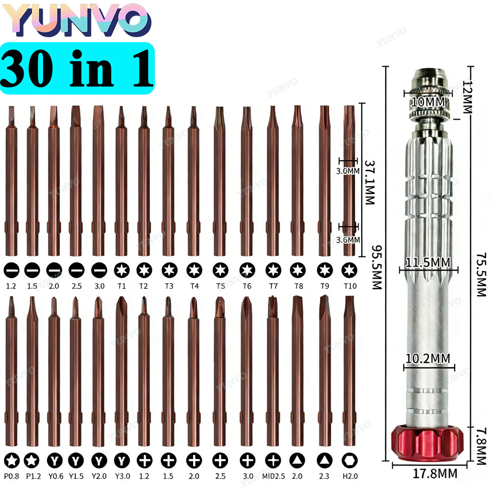 Electronics Repair Company - 30 in 1 Magnetic Precision Screwdriver