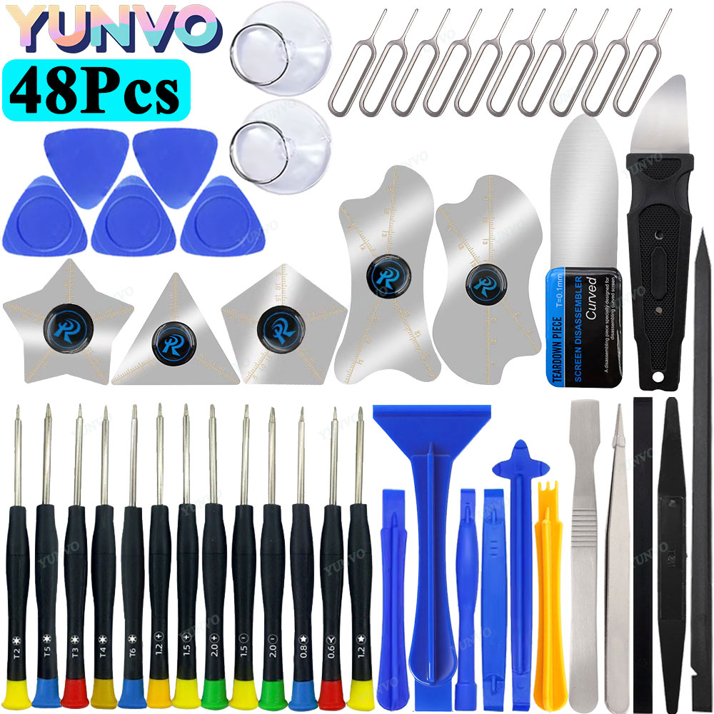 Electronics Repair Tool Kit - 48Pcs Precision Screwdriver Repair Tool Kit,