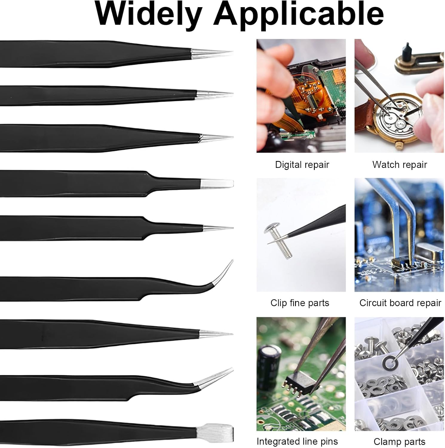 Precision Anti-static Tweezers - đánh giá và giá Electronics Repair Tool Kit