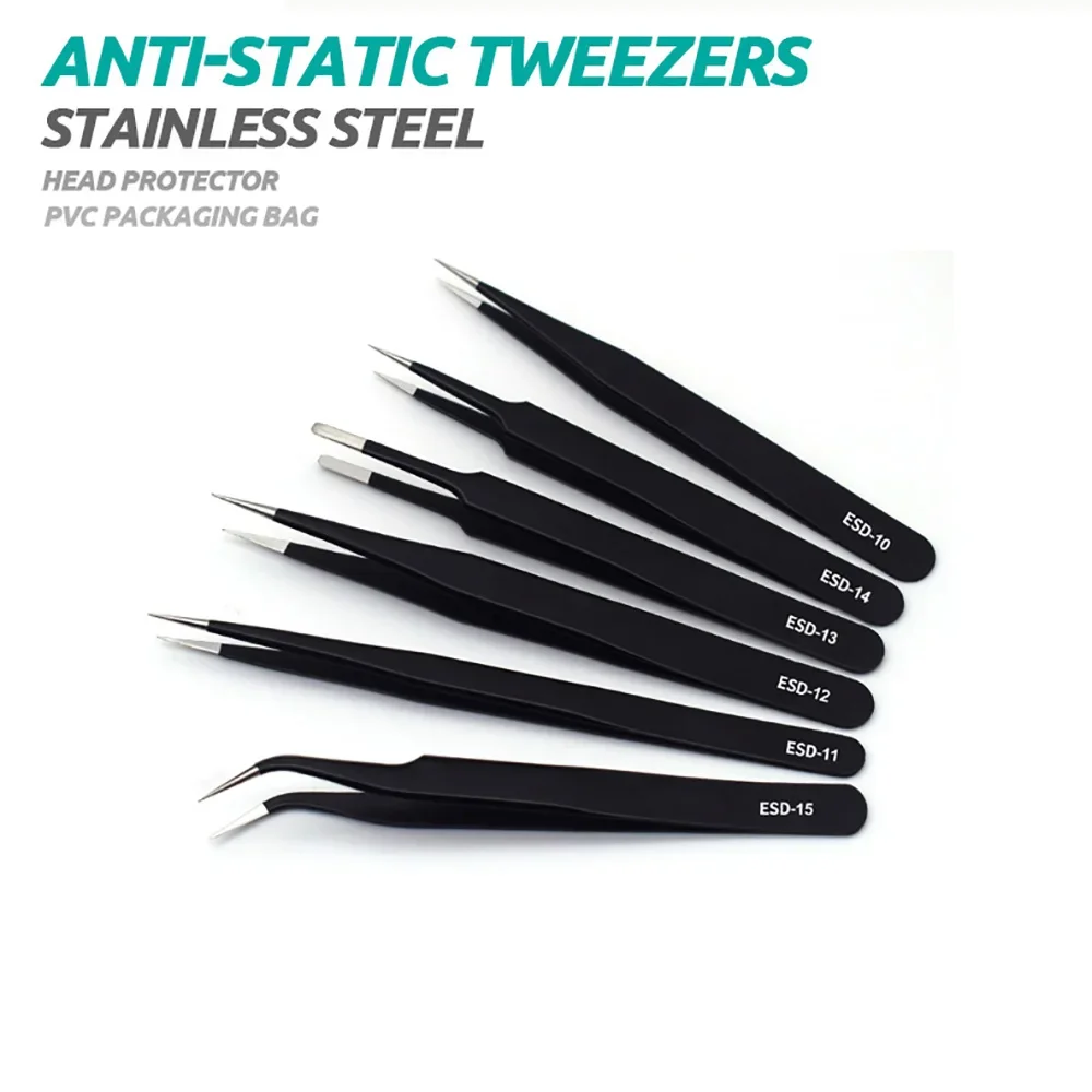 6pcs Precision Tweezers Set ES - đánh giá và giá Electronics Repair Tool Kit