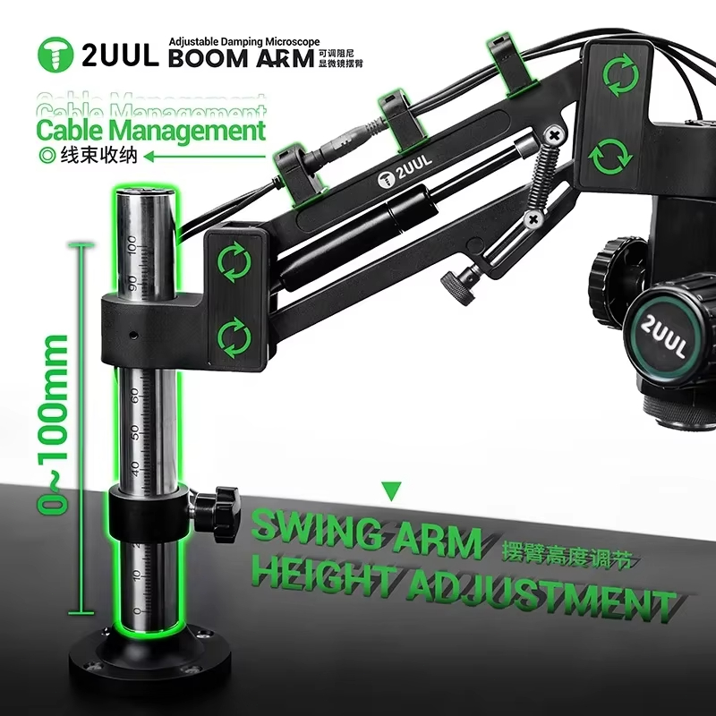 2UUL MS71 Adjustable Damping M - đánh giá và giá Electronics Repair Microscope