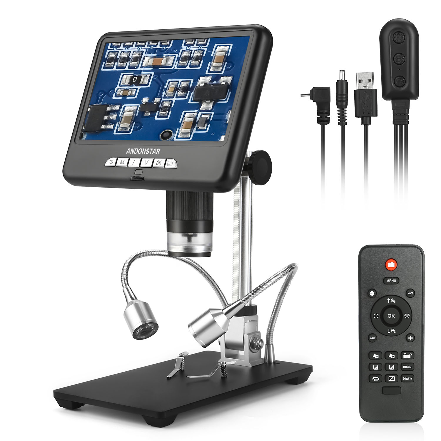 Andonstar Nóng Màn Hình LCD 7  - đánh giá và giá Electronics Repair Microscope