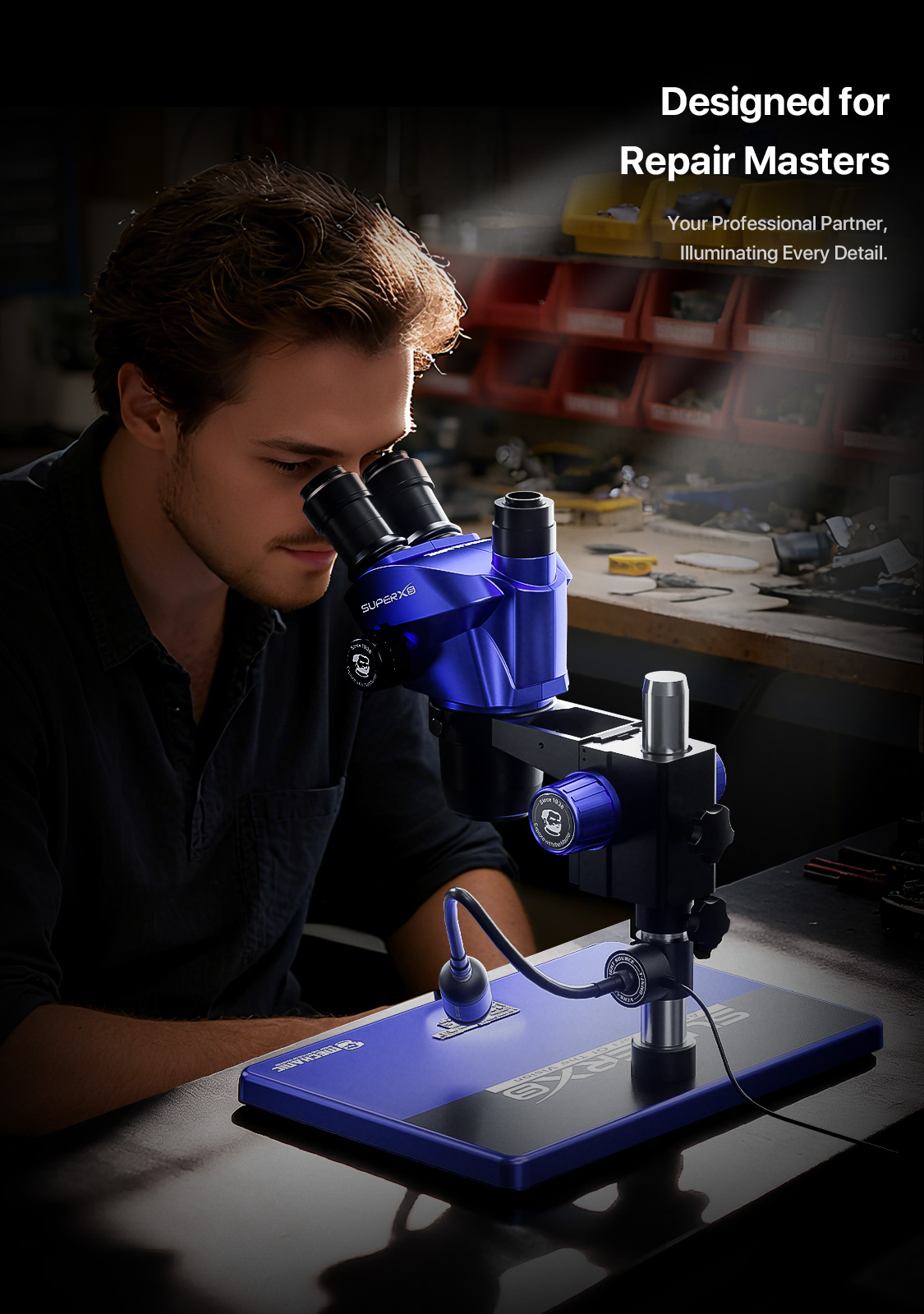 MECHANIC Microscope Universal  - đánh giá và giá Electronics Repair Microscope