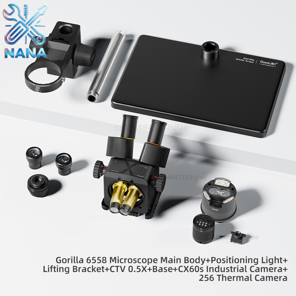 Qianli 6558 Gorilla Trinocular - đánh giá và giá Electronics Repair Microscope