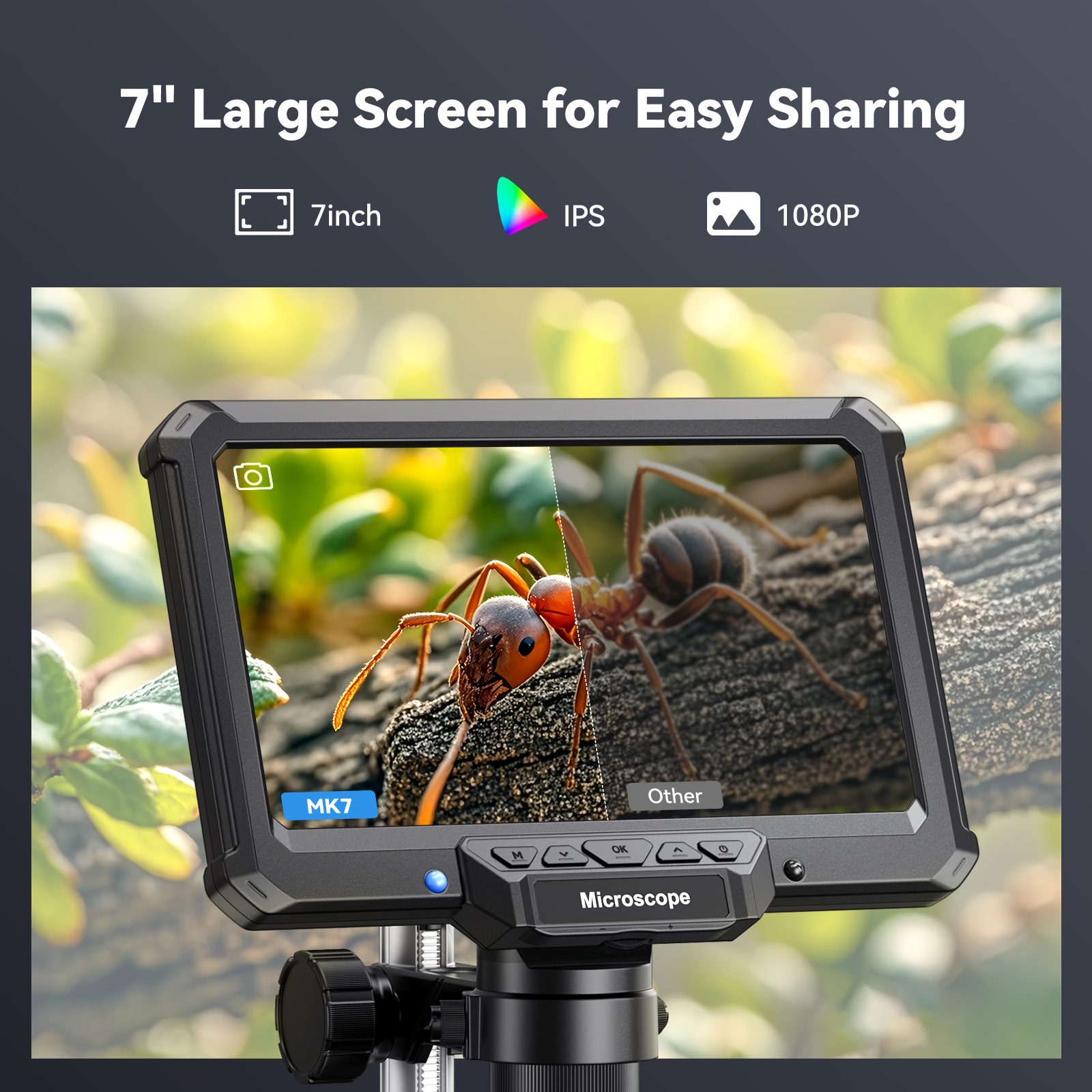 Hayve 7inch Digital Microscope - đánh giá và giá Electronics Repair Microscope